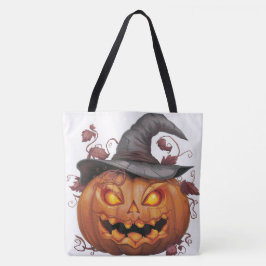Bolso De Tela Tote Bag Pumpkin Halloween Séris 7 03