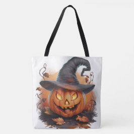 Bolso De Tela Tote Bag Pumpkin Halloween Séris 7 04