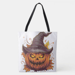Bolso De Tela Tote Bag Pumpkin Halloween Séris 7 05