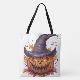 Bolso De Tela Tote Bag Pumpkin Halloween Séris 7 06