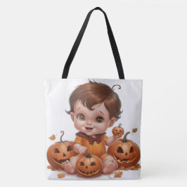 Bolso De Tela Tote Bag Pumpkin Halloween Séris 7 10