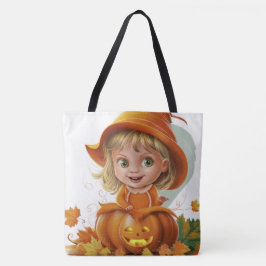 Bolso De Tela Tote Bag Pumpkin Halloween Séris 7 16