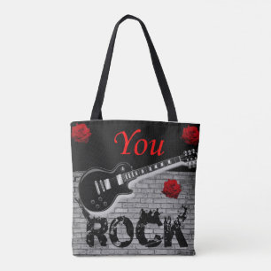 Bolso De Tela tote bag que rocas música