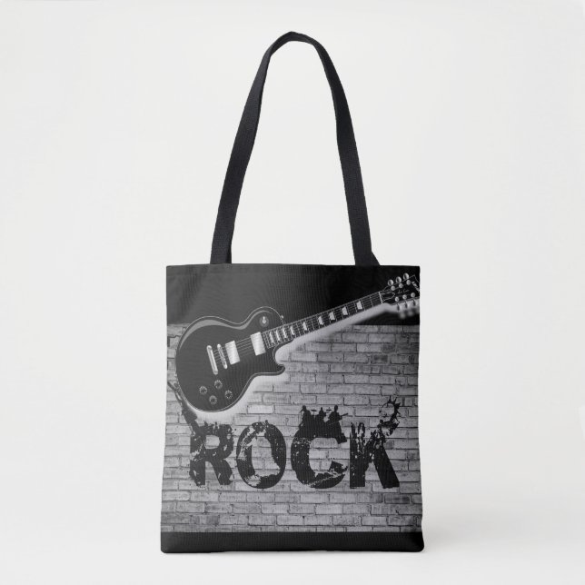 Bolso De Tela tote bag que rocas música (Anverso)