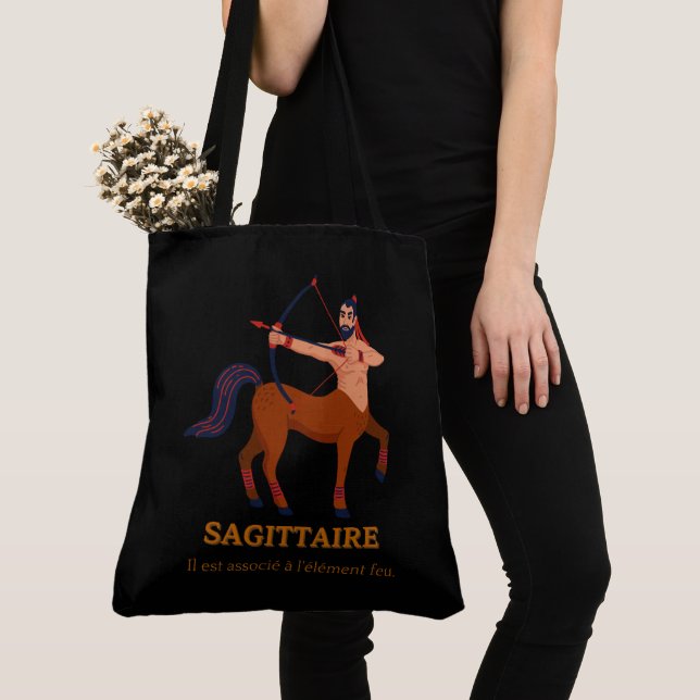 Bolso De Tela Tote Bag Sagittaire (Detalle)