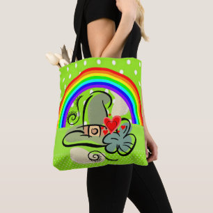 Bolso De Tela Tote Bag Saint Patrick's Day Rainbow