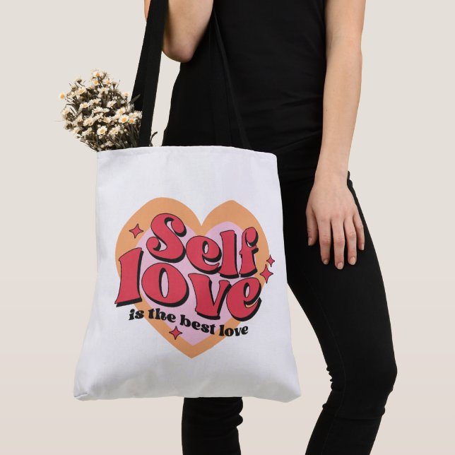 Bolso De Tela Tote Bag Self Love (Detalle)