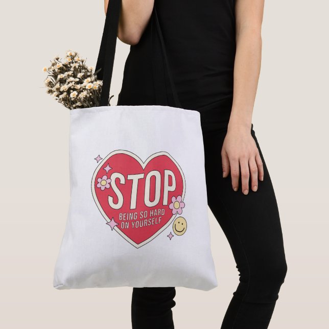 Bolso De Tela Tote Bag Self Love (Detalle)