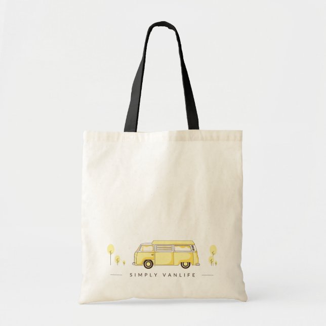 Bolso De Tela Tote Bag simply vanlife (Frente)