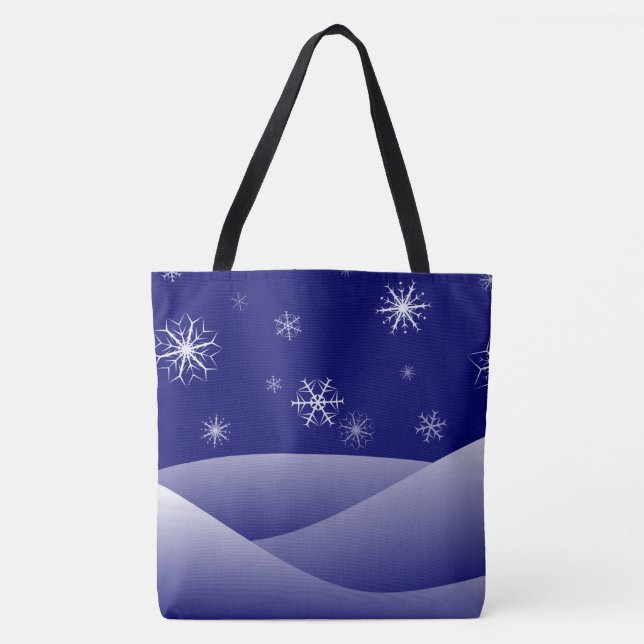 Bolso De Tela Tote Bag Snow (Anverso)
