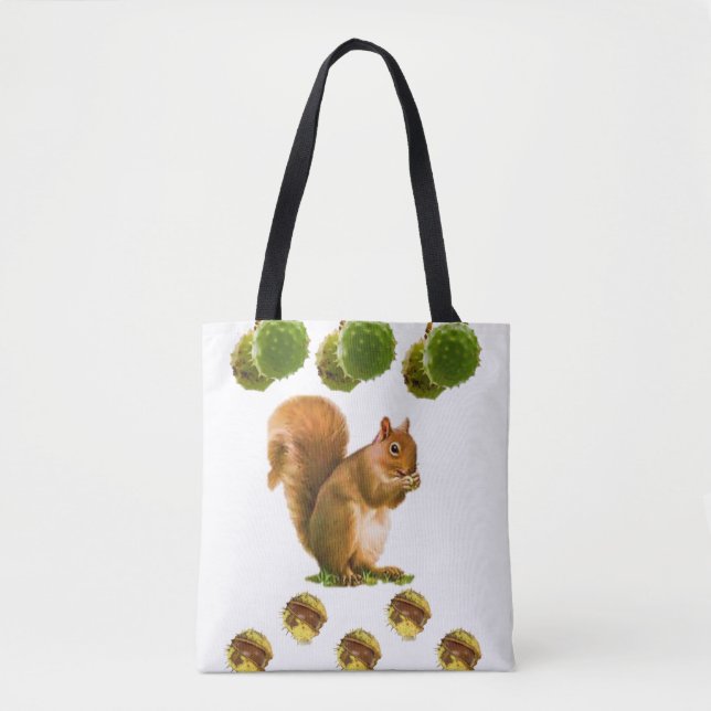 Bolso De Tela Tote Bag Squirrel (Anverso)