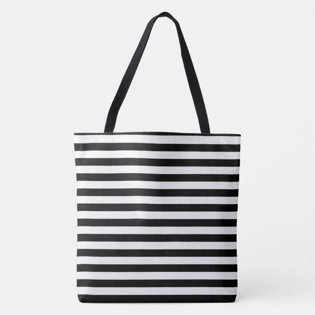 Bolso De Tela Tote Bag-Stripes (Anverso)