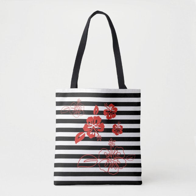 Bolso De Tela Tote Bag-Stripes (Anverso)