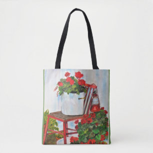 Bolso De Tela Tote Bag Summer Geraniums Totebag