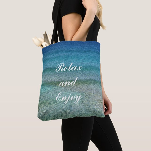 Bolso De Tela Tote Bag temática playa (Detalle)