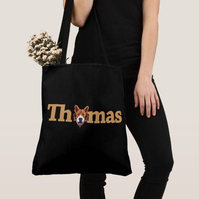 Bolso De Tela Tote Bag Thomas (Detalle)