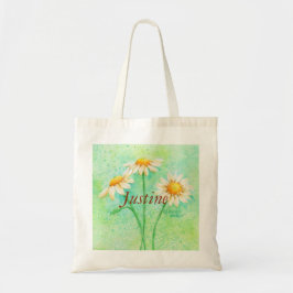 Bolso De Tela Tote Bag Three Daisies