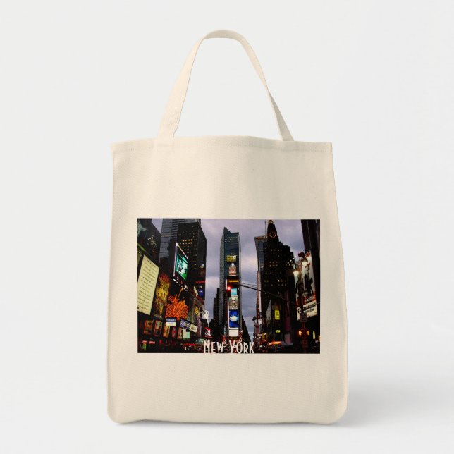 Bolso De Tela Tote Bag Times Square Souvenir de Nueva York (Frente)