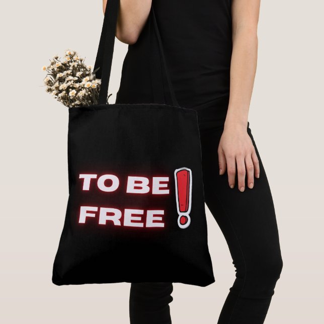 Bolso De Tela Tote Bag to be free (Detalle)