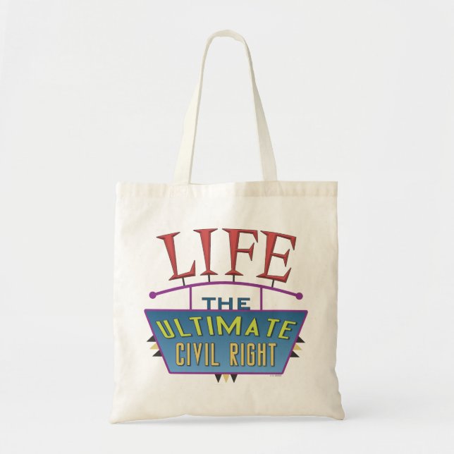 Bolso De Tela Tote bag to share your pro-life beliefs. (Frente)