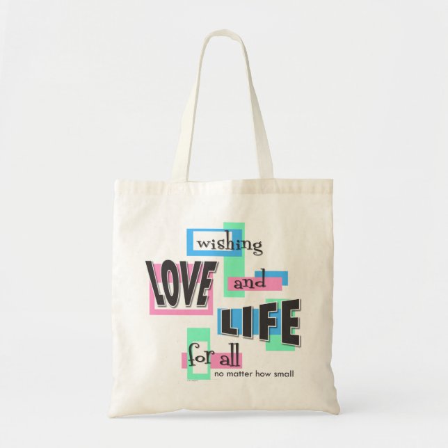 Bolso De Tela Tote bag to share your pro-life beliefs. (Frente)