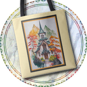 Bolso De Tela TOTE BAG - Un Tote de dos pagodas