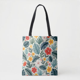 Bolso De Tela Tote Bag, una estación de selva tropical