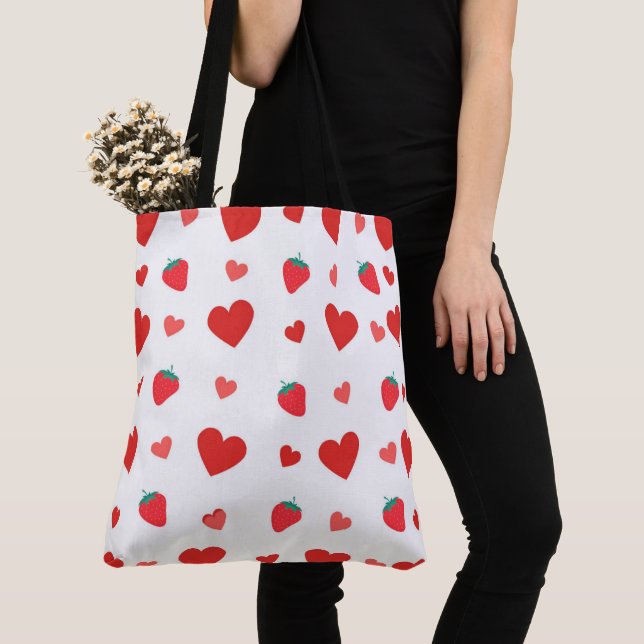 Bolso De Tela Tote Bag Valentines Day (Detalle)