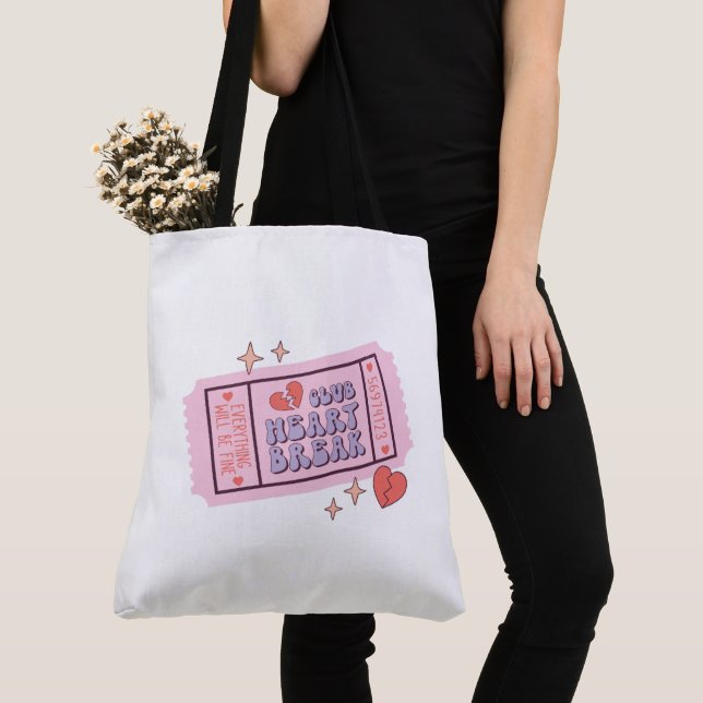 Bolso De Tela Tote Bag Valentines Day (Detalle)
