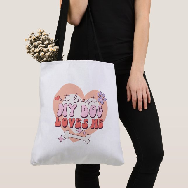 Bolso De Tela Tote Bag Valentines Day (Detalle)