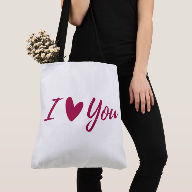 Bolso De Tela Tote Bag Valentines Day (Detalle)