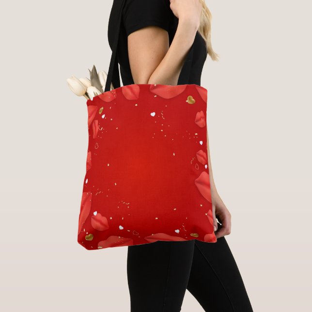 Bolso De Tela Tote Bag Valentines Day (Detalle)