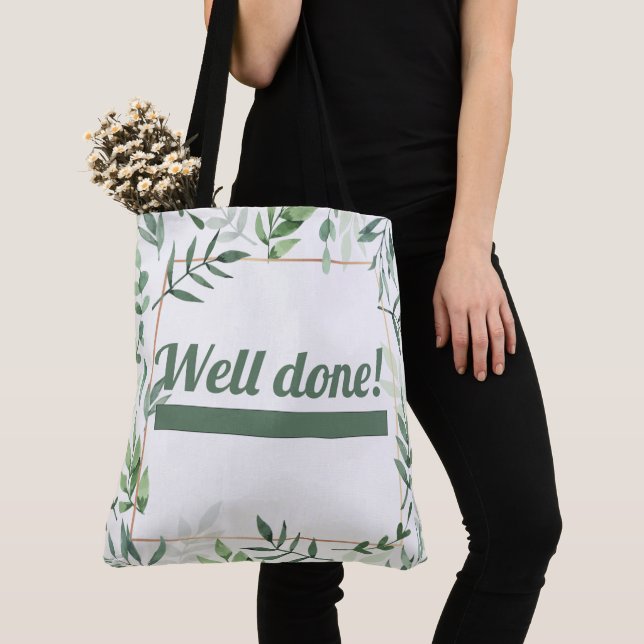 Bolso De Tela Tote Bag Well done! (Detalle)