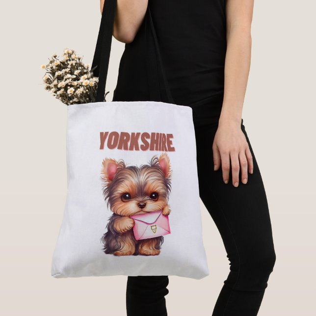Bolso De Tela Tote Bag Yorkshire (Detalle)