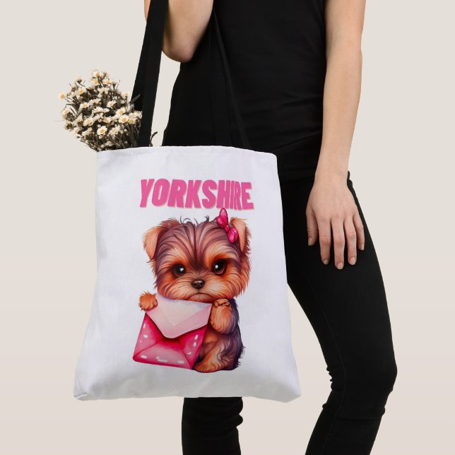 Bolso De Tela Tote Bag Yorkshire (Detalle)