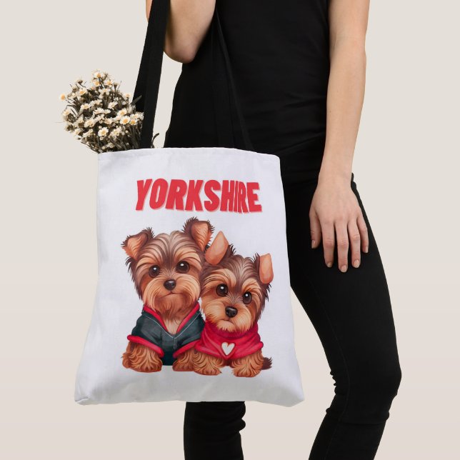 Bolso De Tela Tote Bag Yorkshire (Detalle)