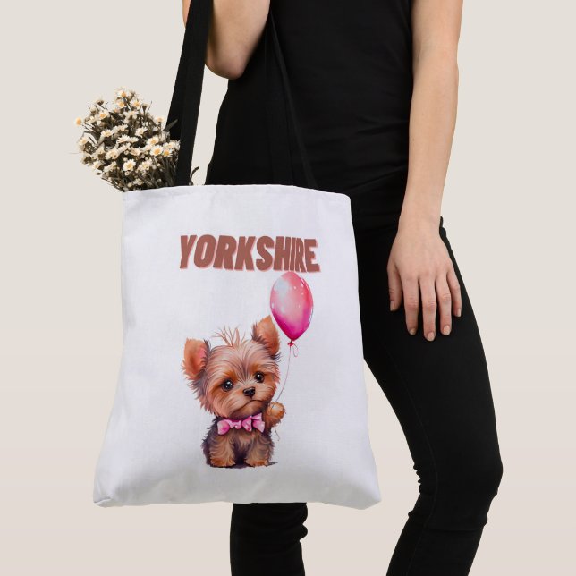Bolso De Tela Tote Bag Yorkshire (Detalle)