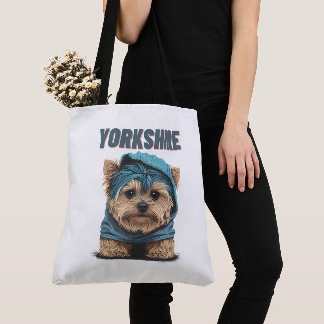 Bolso De Tela Tote Bag Yorkshire (Detalle)
