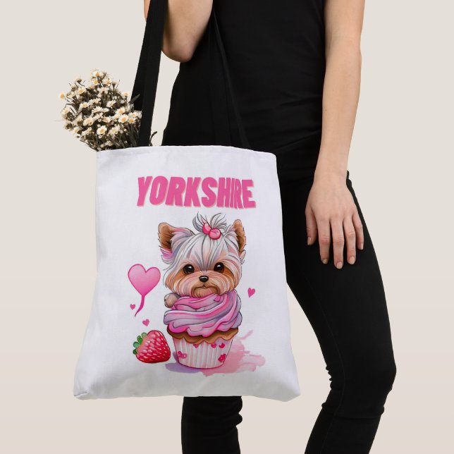 Bolso De Tela Tote Bag Yorkshire (Detalle)
