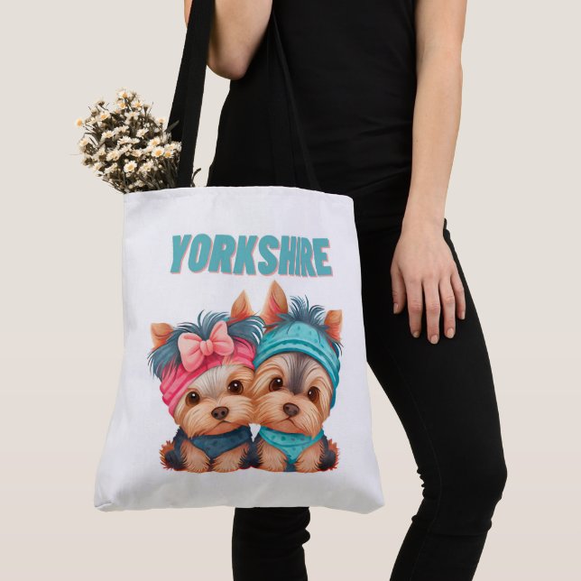 Bolso De Tela Tote Bag Yorkshire (Detalle)