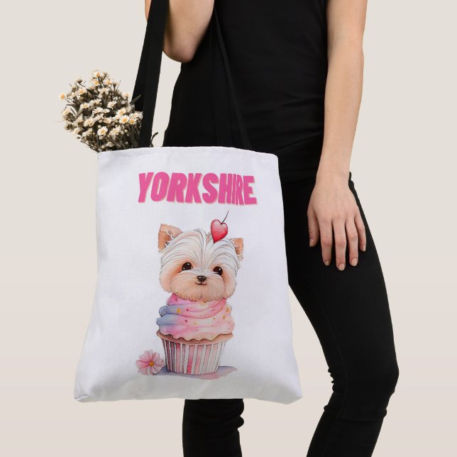 Bolso De Tela Tote Bag Yorkshire (Detalle)