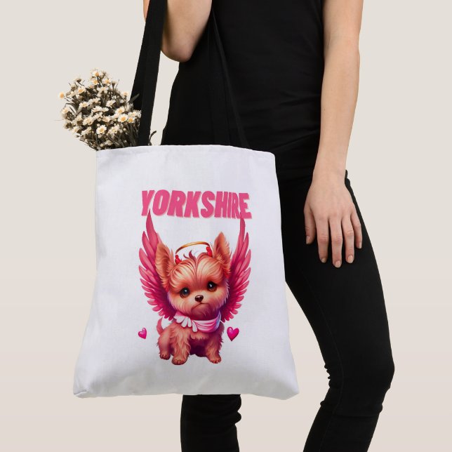 Bolso De Tela Tote Bag Yorkshire (Detalle)