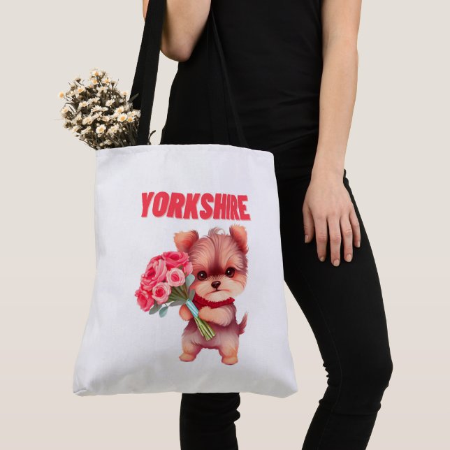 Bolso De Tela Tote Bag Yorkshire (Detalle)
