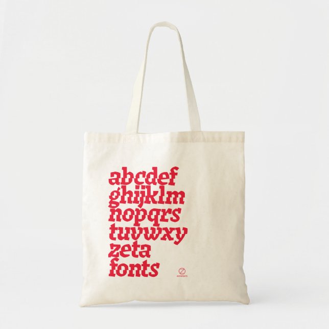 Bolso De Tela Tote Bag - Zetafonts Keratine (Frente)