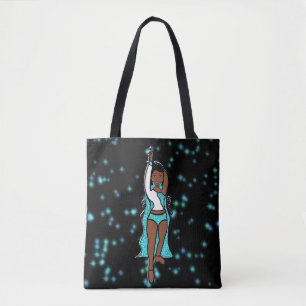 Bolso De Tela Tote bailarín Aqua Spark