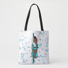 Bolso De Tela Tote bailarín Aqua Spark 2