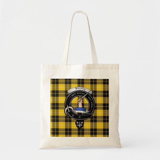 Bolso De Tela Tote Barclay Clan Badge Tartan (Frente)