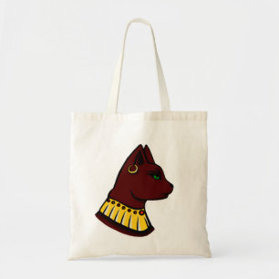 Bolso De Tela Tote Bastet de la Antigua Diosa Egipcia