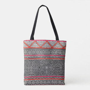 Bolso De Tela Tote Batik tailandés vintage