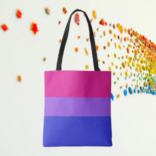 Bolso De Tela Tote Bi Pride Shoulder